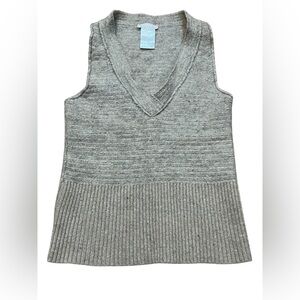 Chloé Vintage Y2K Wool Blend Vest Silver/Gray Women’s Size XS